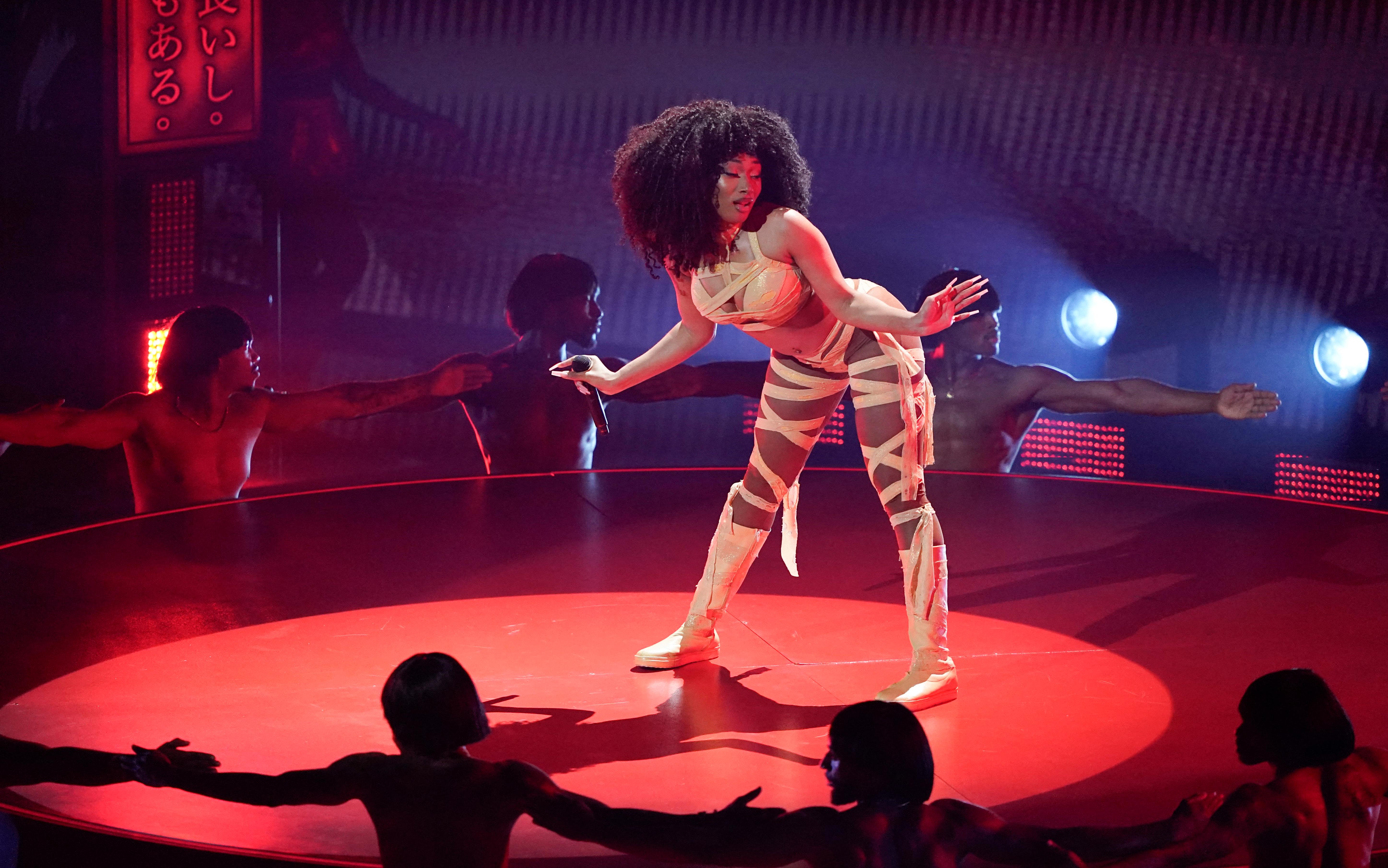 Megan Thee Stallion is always a standout. Besides hosting the 2024 MTV Video Music Awards, she also managed to perform a mix of her newest hits at the show, held at UBS Arena in New York. Dressed in a yellow cutout bodysuit and matching boots, the Houston star performed tracks from her third album MEGAN, including 