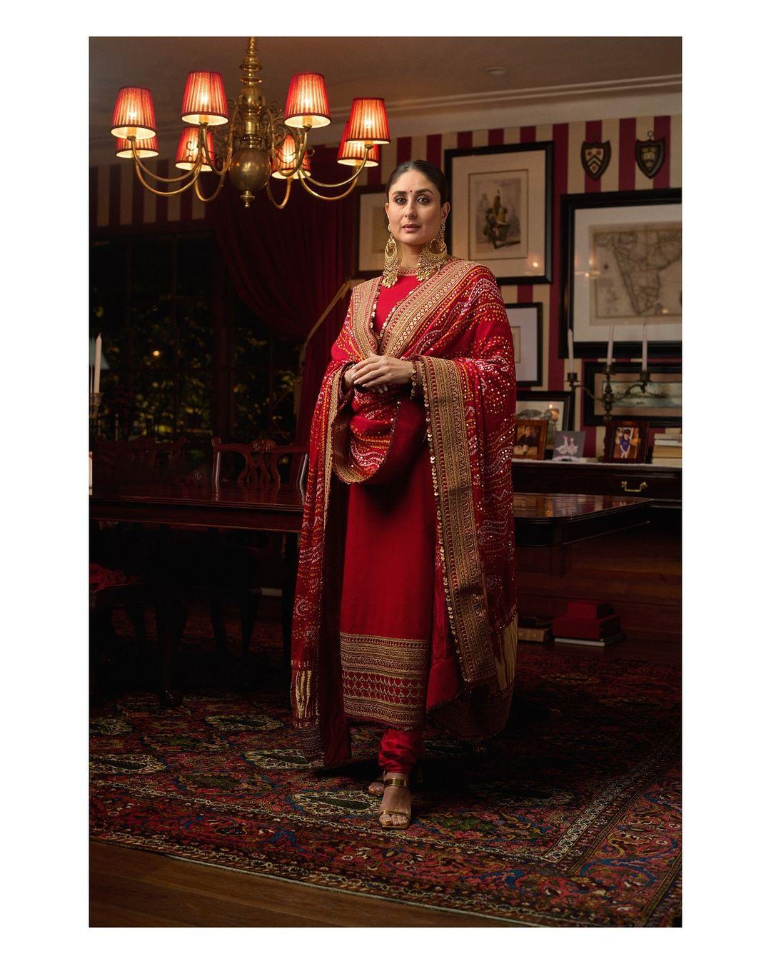Saif Ali Khan complemented Kareena’s look by twinning with her in equally royal attire, creating an adorable power couple moment at the Ambani's Ganesh Chaturthi celebration