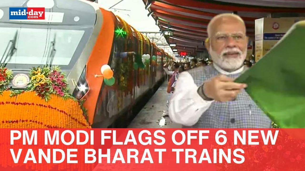PM Modi flags off six new Vande Bharat trains at Jharkhand's Tatanagar