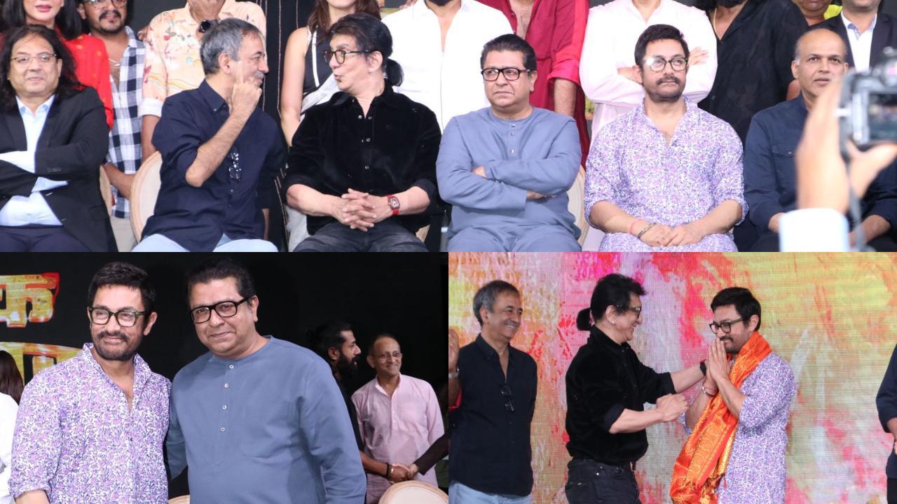 In Pics: Aamir Khan, Raj Thackeray at 'Yek Number' trailer launch
