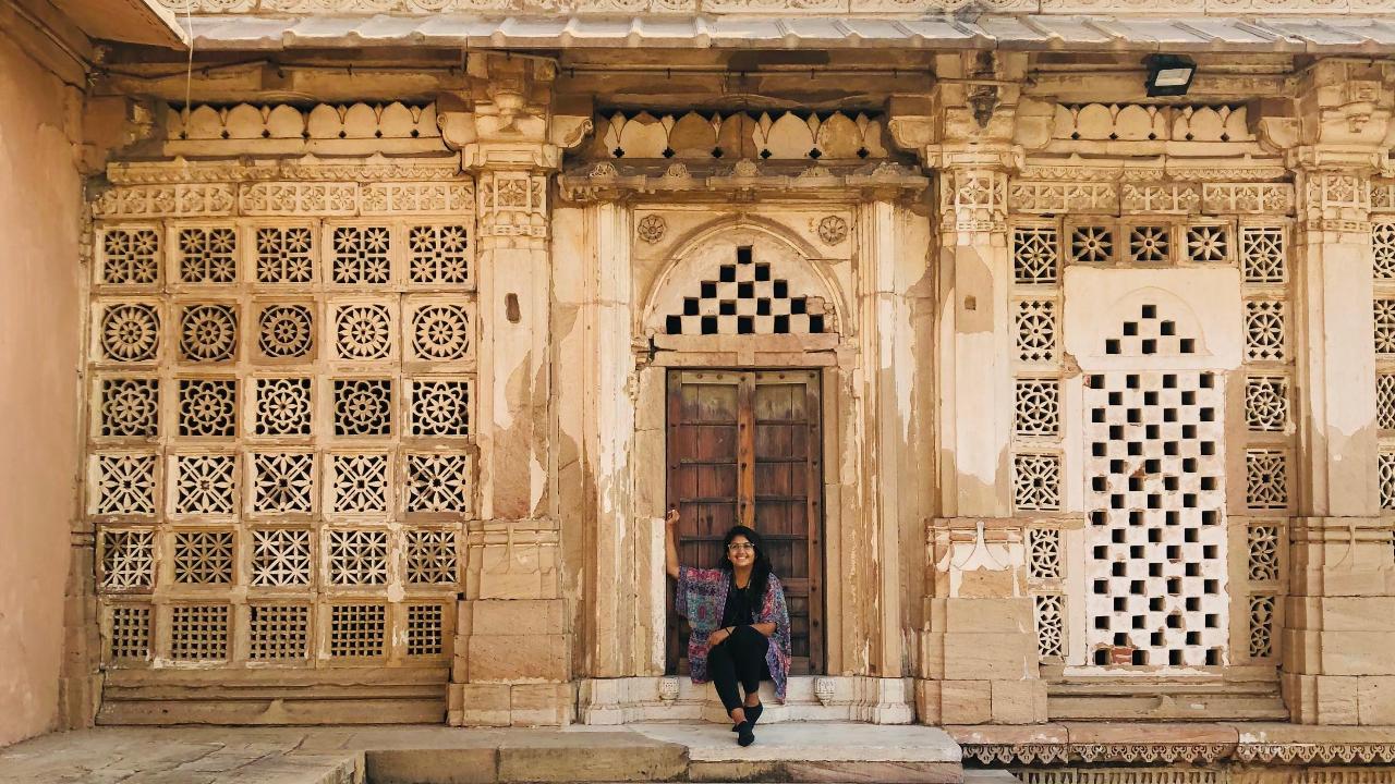 Saloni Miglani at Sarkhej Roza in Ahmedabad