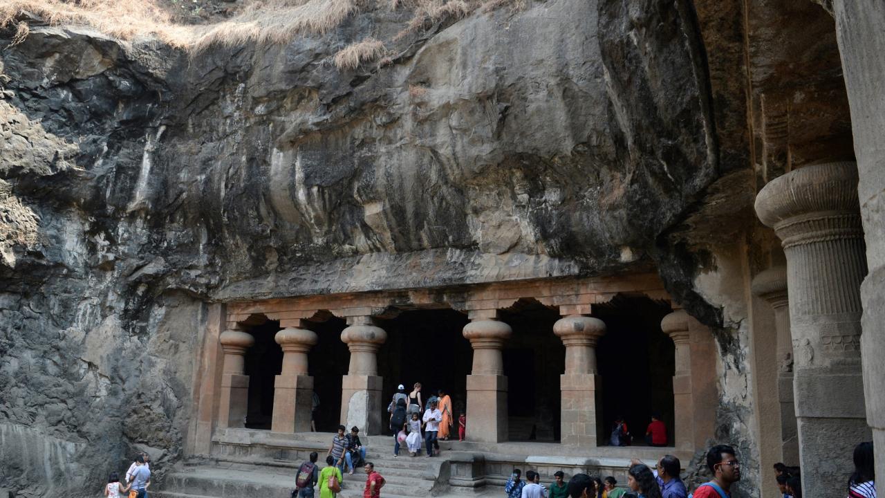 Elephanta Caves
Elephanta Caves, located near Mumbai’s mainland shore, was the first site in the city to be inscribed in the UNESCO World Heritage Sites' list in 1987. (Pic: AFP)