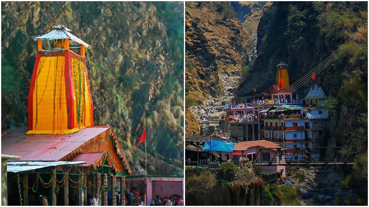 Yamunotri temple
Located in the Uttarkashi district of Uttarakhand, this temple is the starting point of Char Dham Yatra, and is dedicated to Goddess Yamuna. The motorable road ends at Janki Chatti, from where devotees need to trek 5-6 km to reach the temple (Pic: Instagram/Uttarakhand Tourism, Incredible India)
