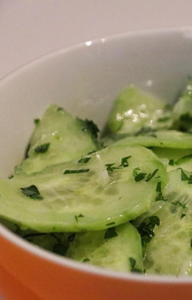 You can explore a variety of salads that include cucumber. A popular version contains cucumber, tomato and onion mixed with lime and spices.