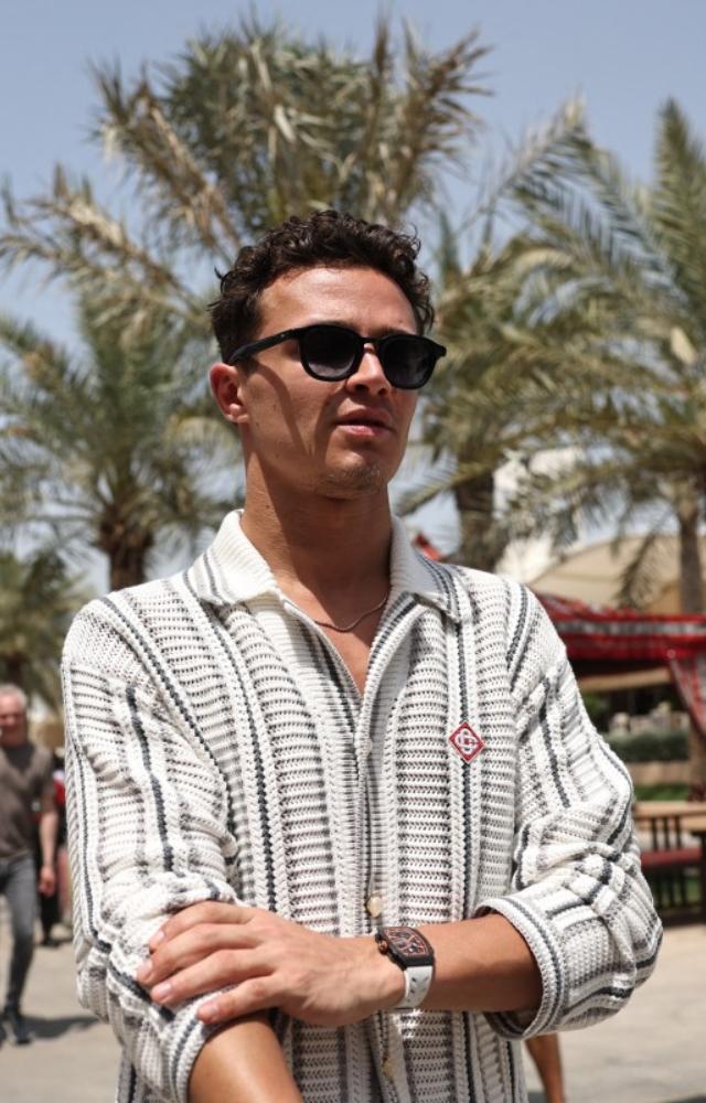 Acing his casual wear game, Lando Norris brings a laid-back but fashion-forward approach to styling. He has become a popular style icon among the youth.  