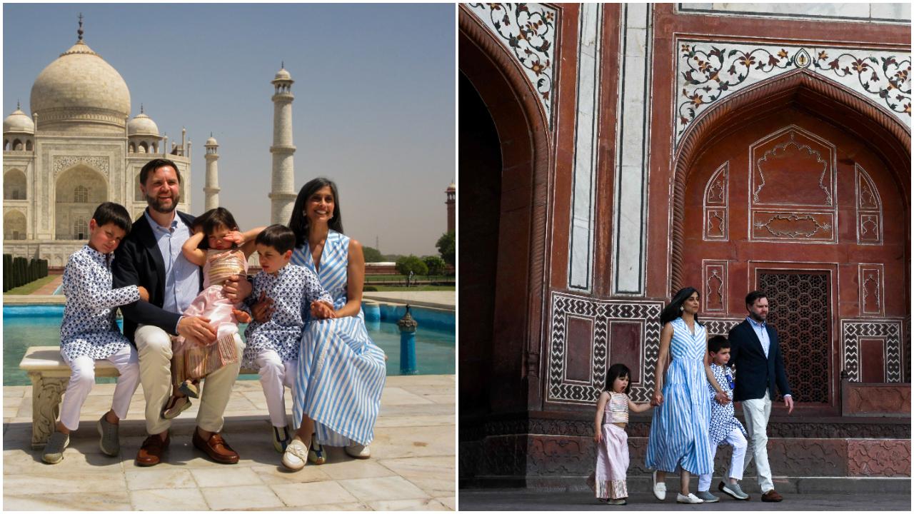 The next day, they visited the world-famous Taj Mahal in Agra. 
