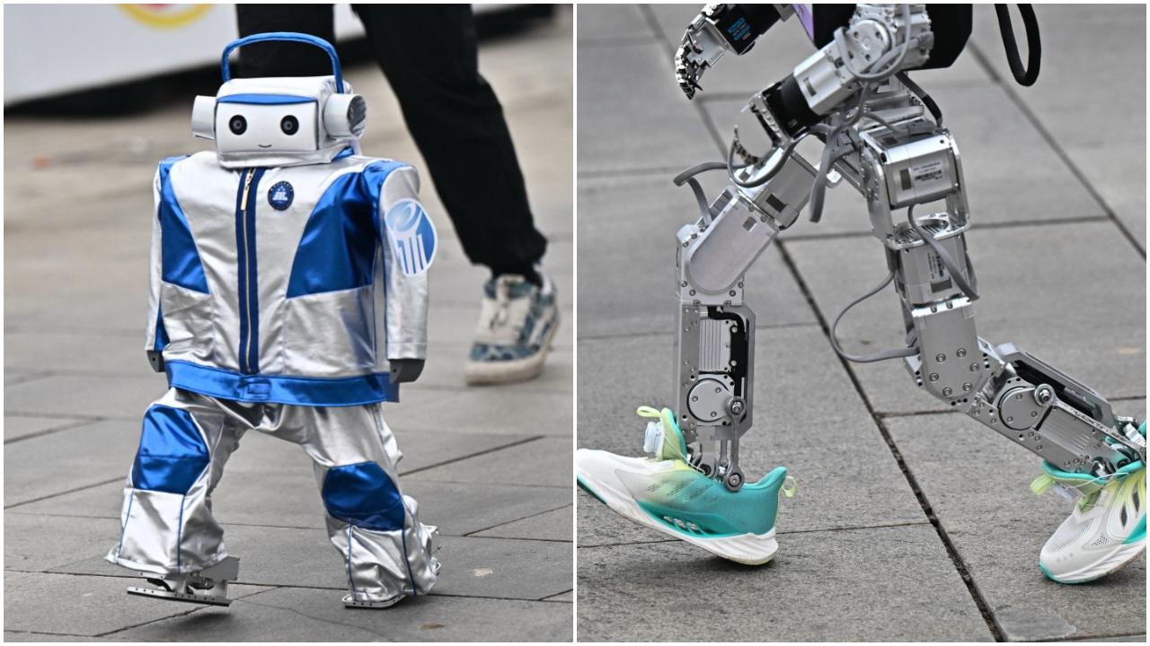 Around 20 teams from across China participated in the competition, with robots ranging from 75 to 180 centimetres tall and weighing up to 88 kilograms. Some jogged autonomously, while others were guided remotely by their engineers. Robots and human participants ran on separate tracks.