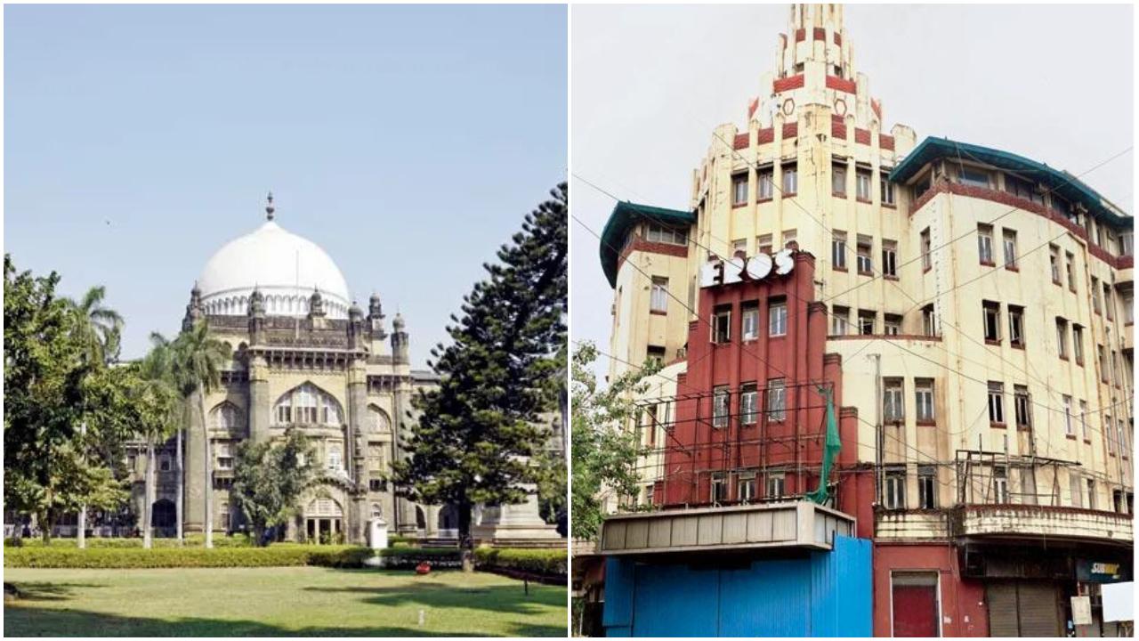 Some notable structures included in this group are Bombay High Court, Rajabai Clock Tower, David Sassoon Library, Chhatrapati Shivaji Maharaj Vastu Sangrahalaya, Eros Cinema, among other public and residential complexes. (File Pics)