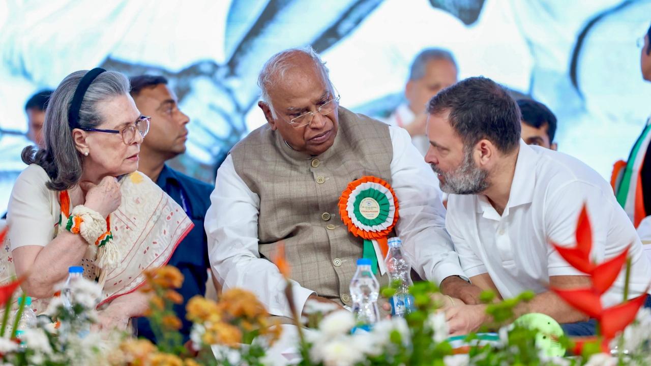 Speaking at the All India Congress Committee (AICC) session in Ahmedabad, Kharge said that a monopoly had been installed in the country's economy, and public property was being handed over to private lands