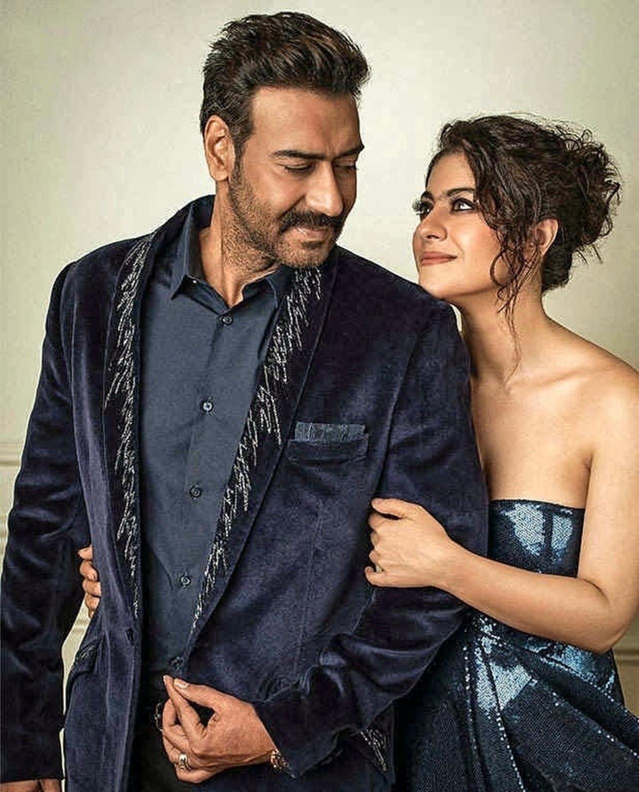 Couple Goals! This picture is something we have absolutely loved. This picture has Kajol looking at Ajay with love