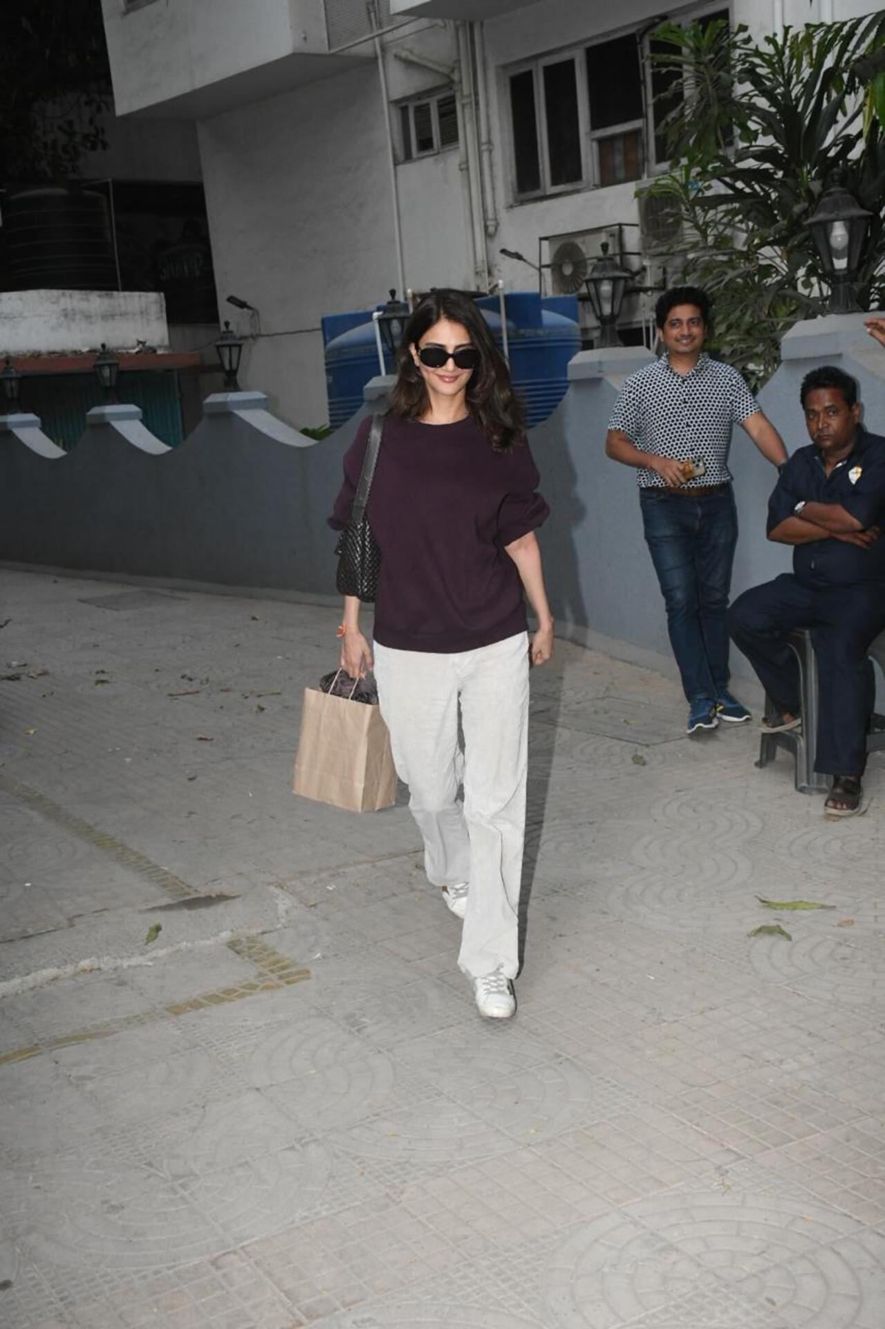 Vaani Kapoor was snapped as she went out and about in the city
