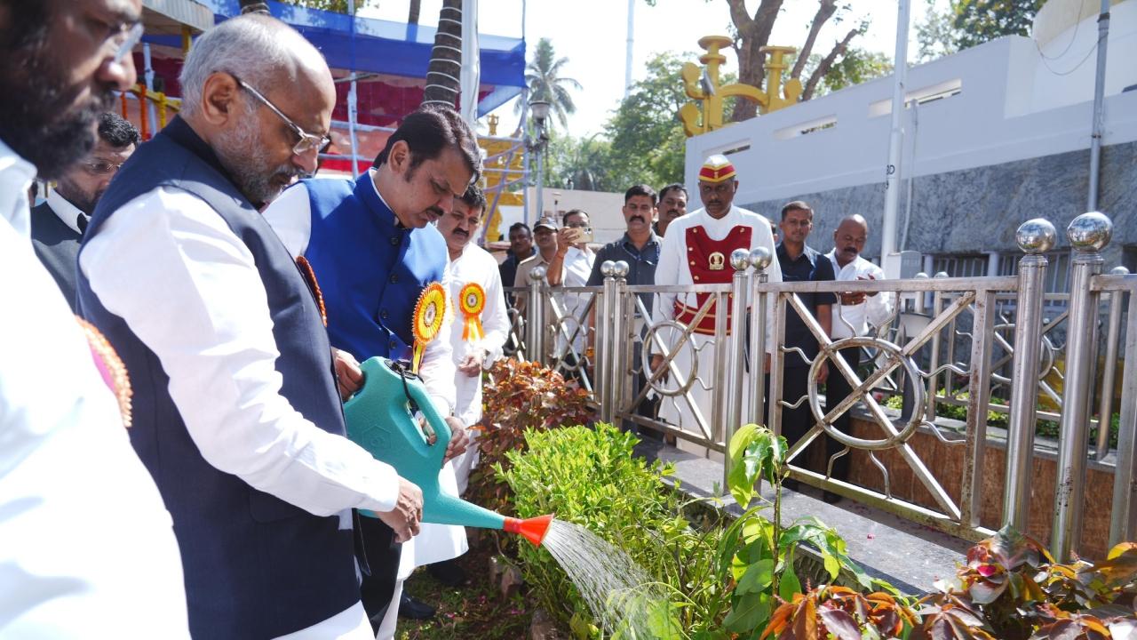 Deputy CMs Eknath Shinde and Ajit Pawar, legislative council chairperson Ram Shinde, state cabinet ministers Ashish Shelar and Sanjay Shirsat also paid homage to Ambedkar at Chaityabhoomi, the final resting place of the Constitution's chief architect, located at Shivaji Park in central Mumbai
