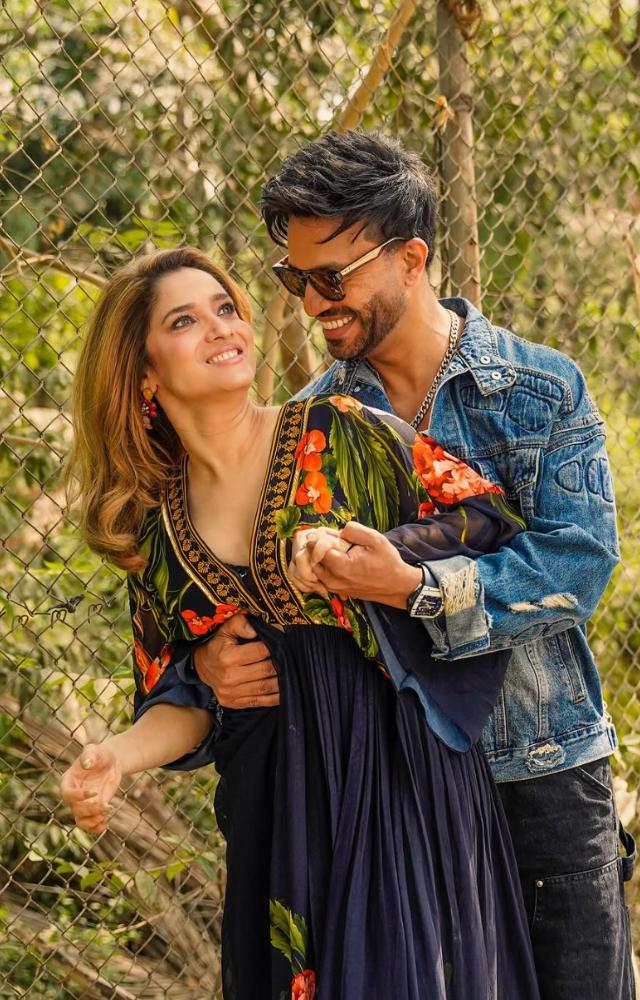 The actress added a heartwarming caption for her dear husband Vicky