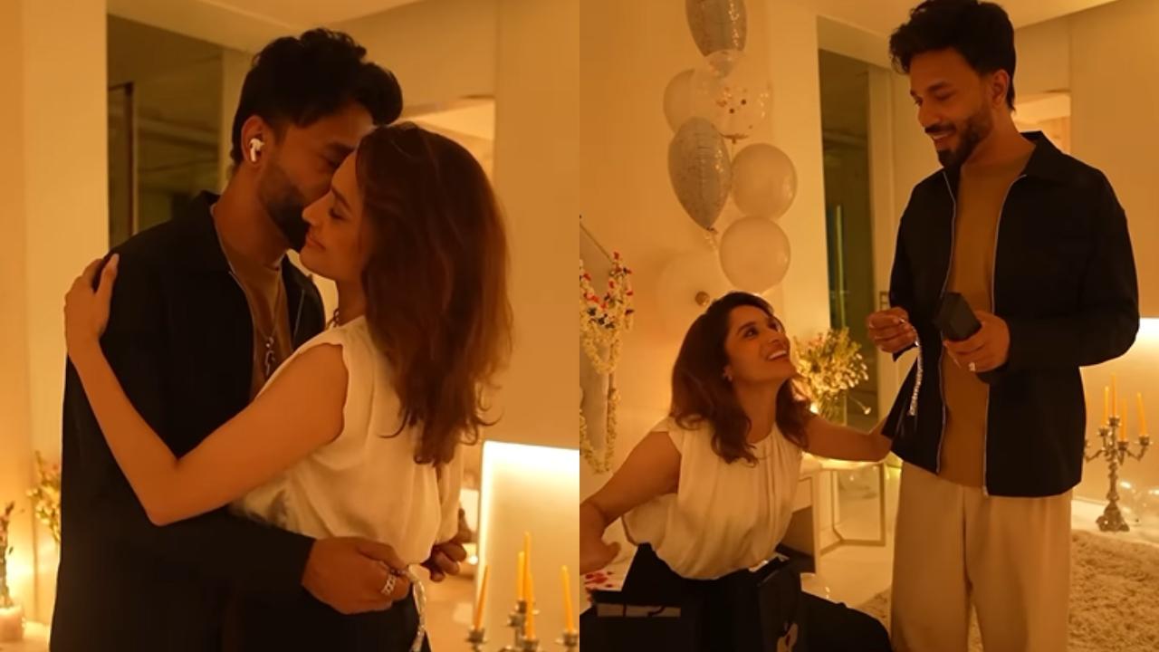 Ankita Lokhande gives romantic surprise to Vicky on their dating anniversary