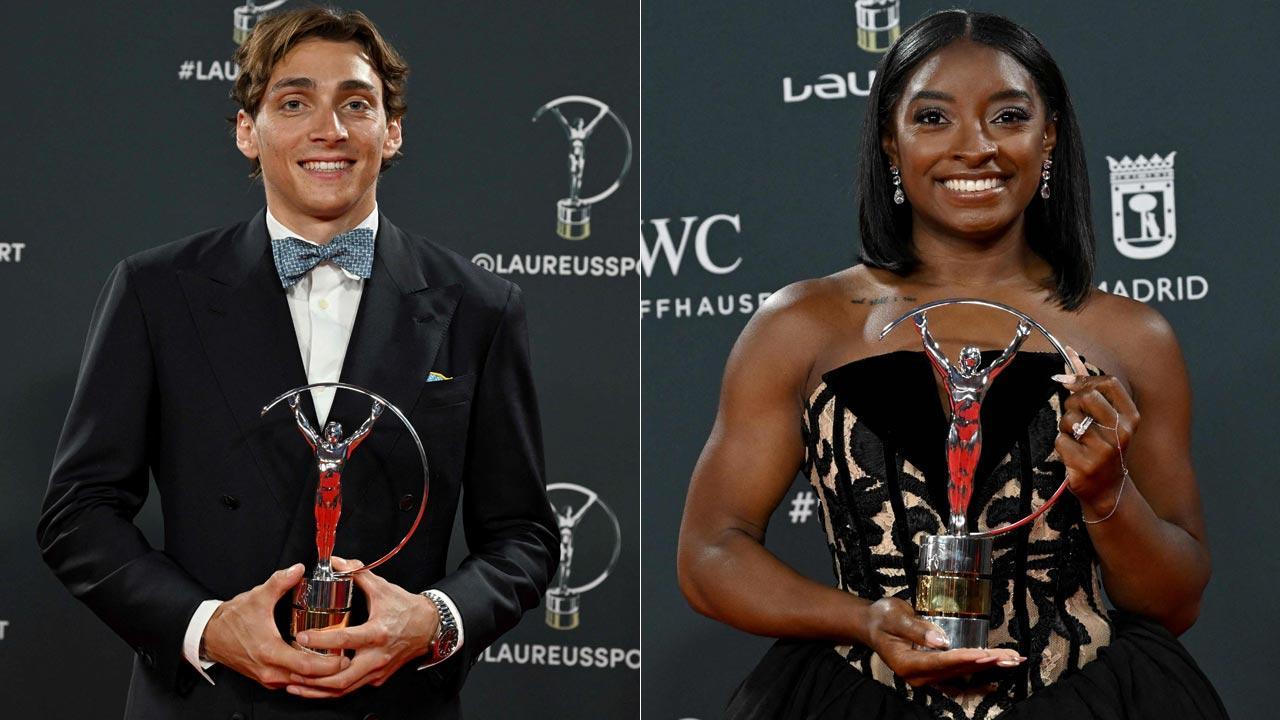 Duplantis, Biles win Laureus Awards