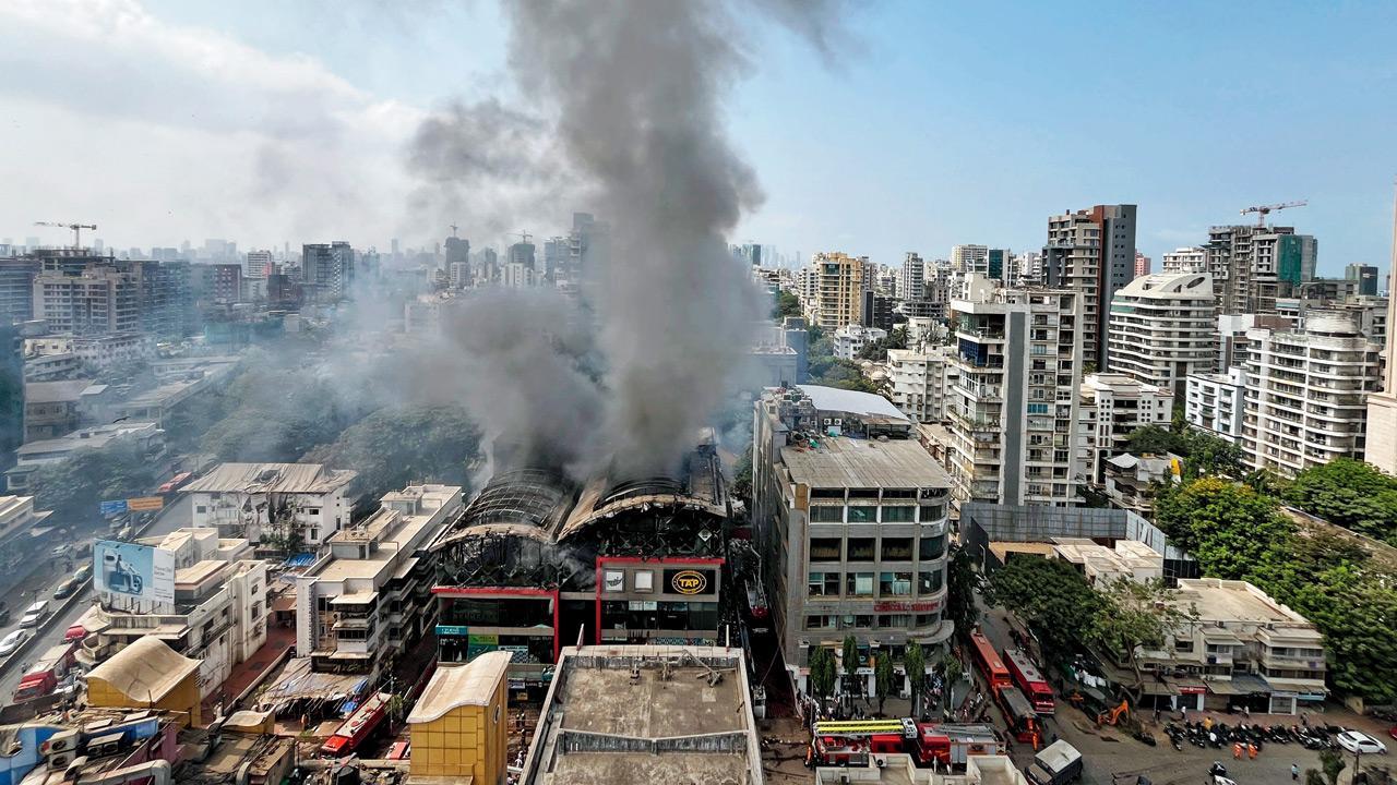 Mumbai: Massive blaze in Bandra mall takes 13 hours to contain; 2 firefighters hurt