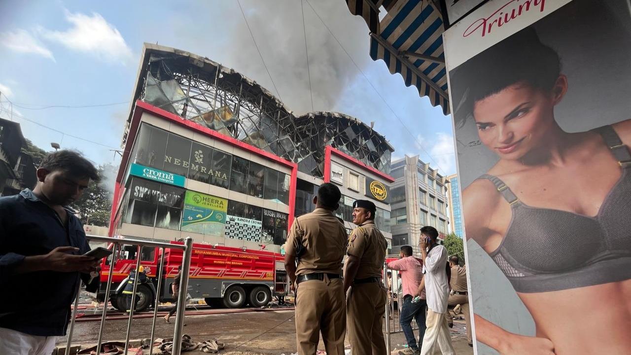Officials said the fire, classified as Level IV (major), broke out around 4.10 am in a multistorey building on Linking Road in Bandra (west)