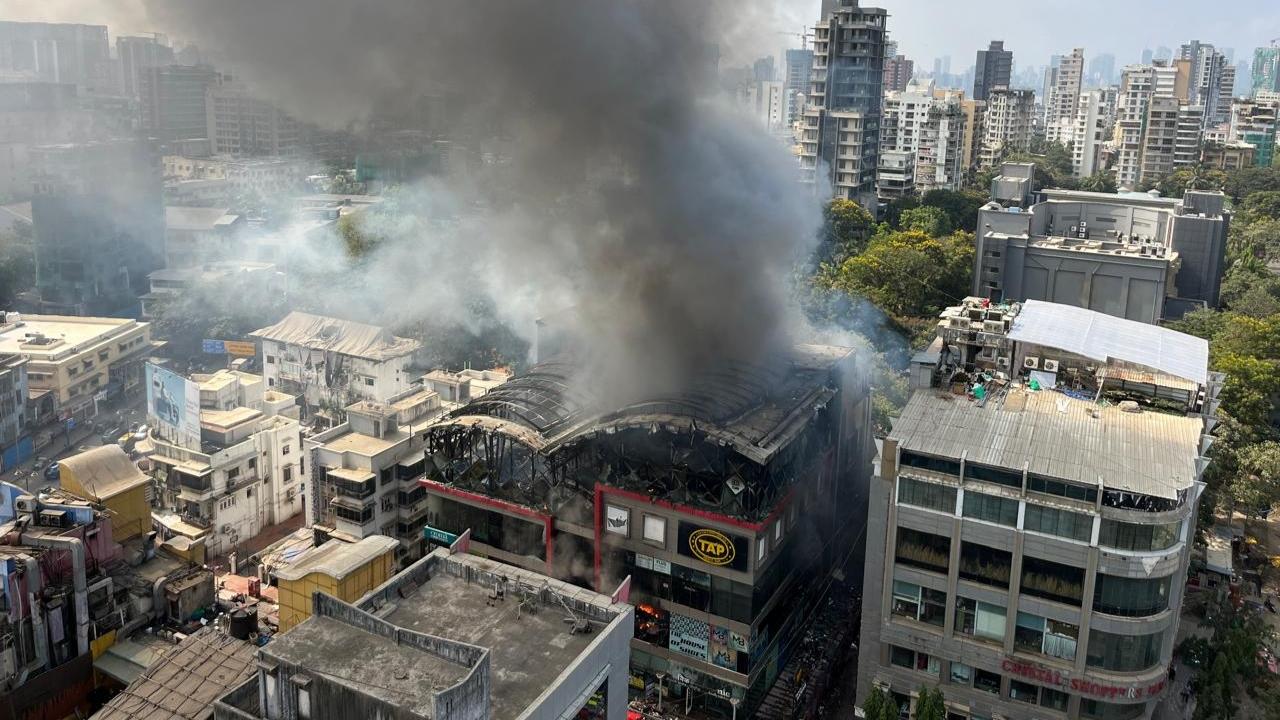 At least 13 fire engines and other firefighting vehicles are at the spot, the civic official added