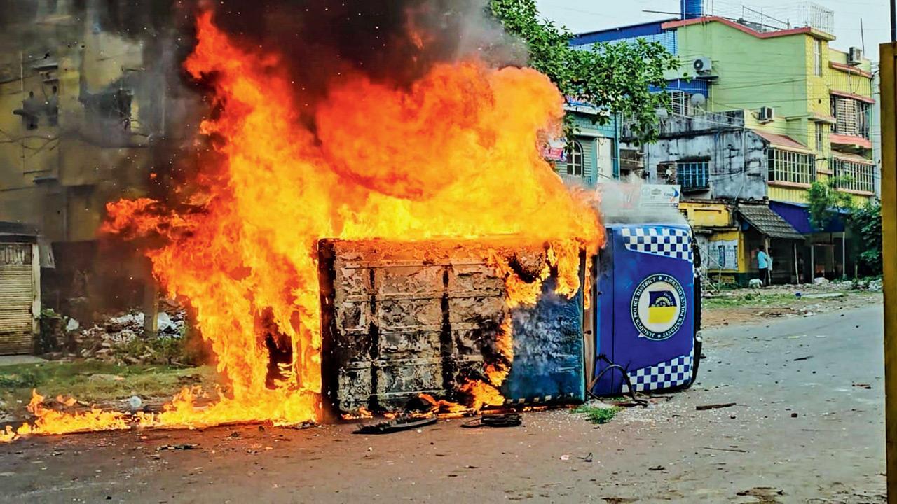 150 arrested in anti-Waqf protests in Murshidabad