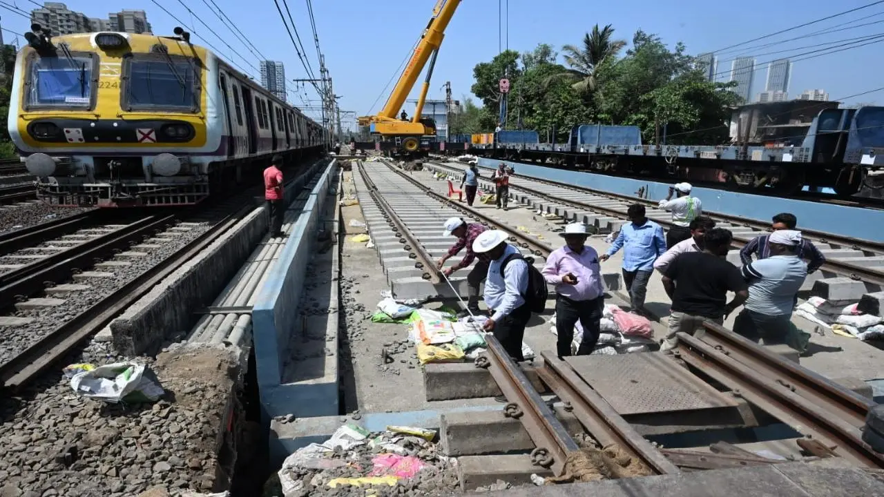 IN PHOTOS: Bridge re-girdering work kicks off near Kandivali amid 35-hour block