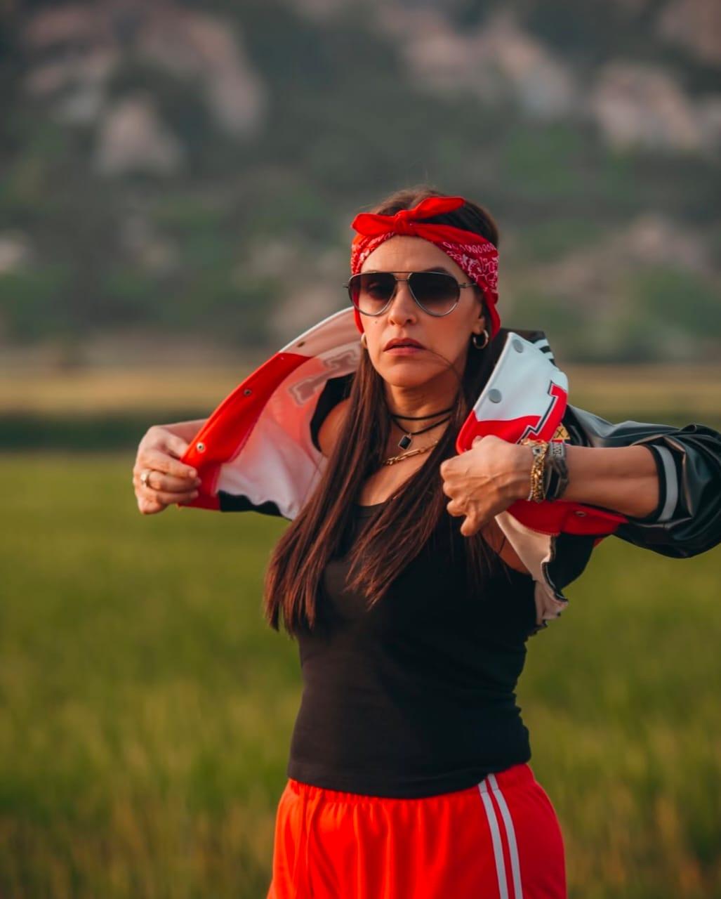 Neha Dhupia stays fit through a combination of cycling and sprinting