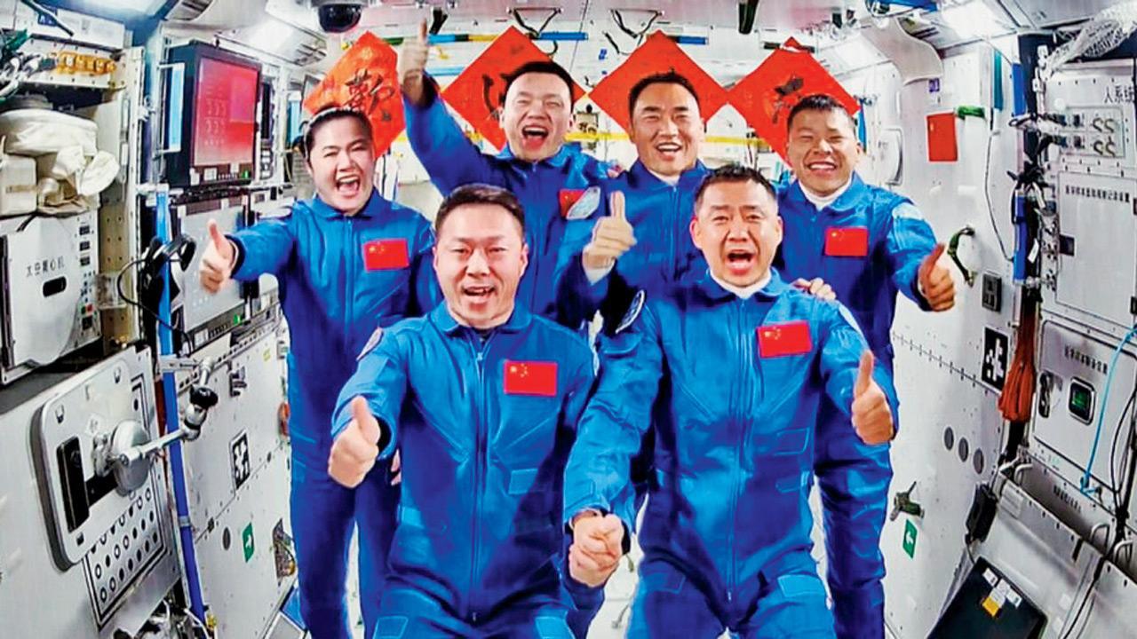 Three new astronauts enter China space station