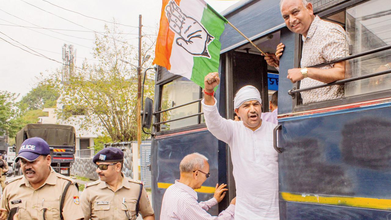 Politics of vendetta: Congress holds protest against ED
