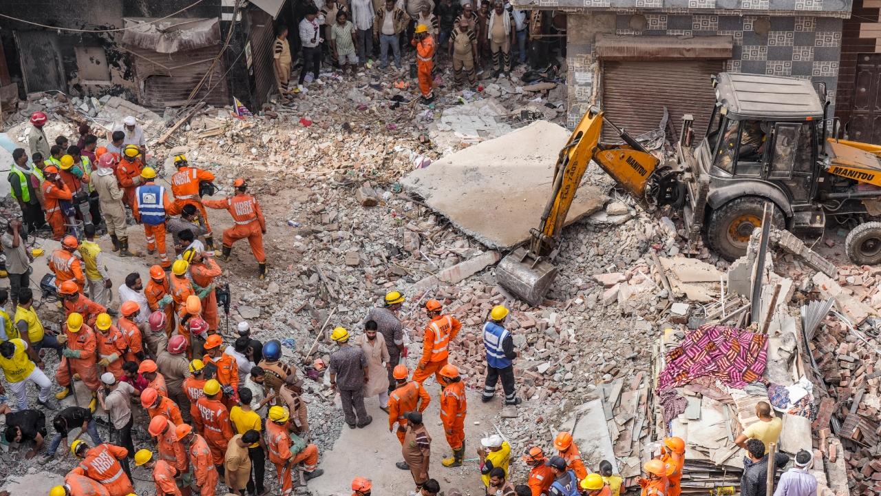 Rescue teams from the National Disaster Response Force (NDRF), Delhi Fire Services (DFS), and ambulance services were immediately pressed into action, officials said