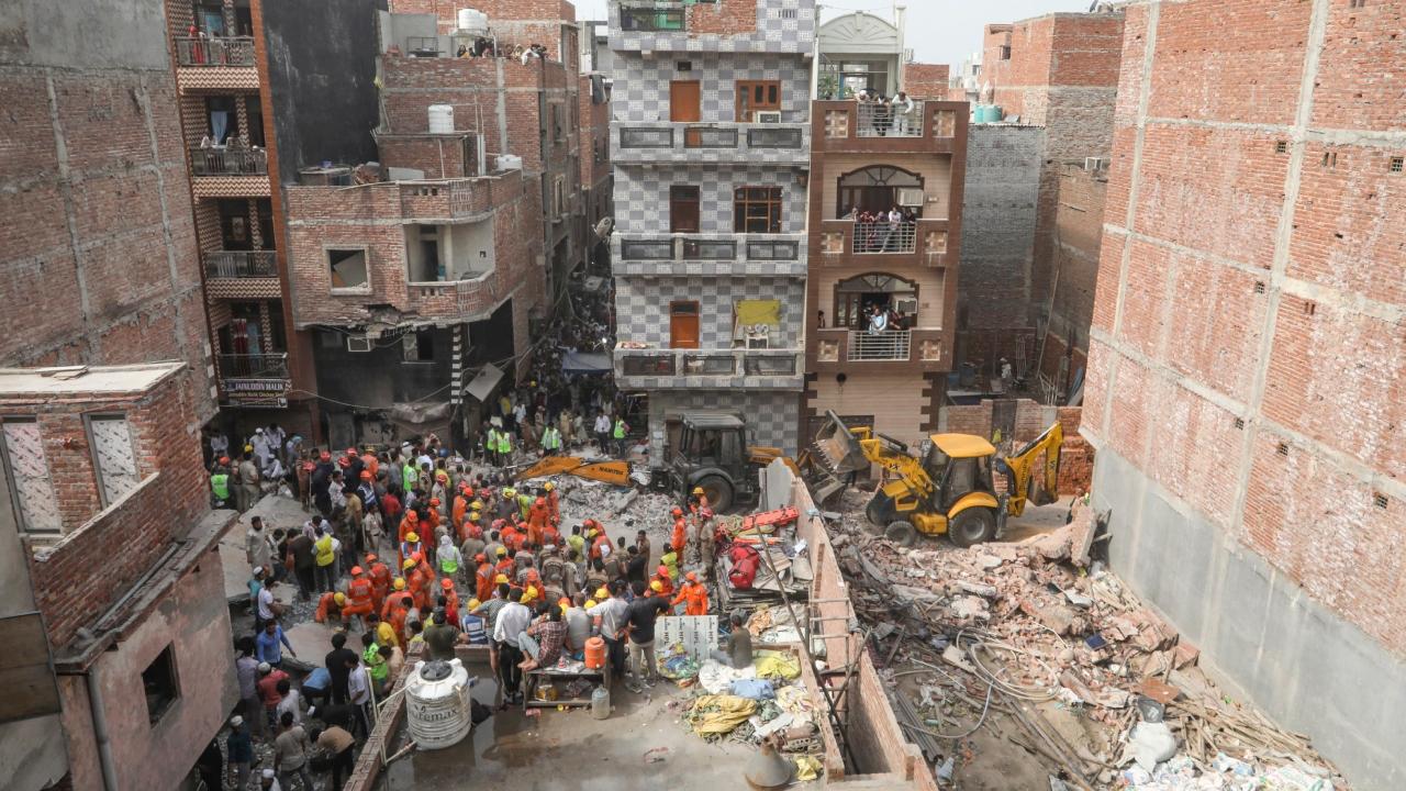 Police said they received information about the building collapse around 3.02 am at Dayalpur police station. A police team rushed to Gali No. 1, Shakti Vihar, where the building was found to have collapsed