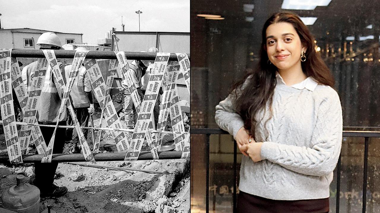 An Untitled photograph from Leia Tyebjee’s (right) photo project, Mumbai Is Upgrading