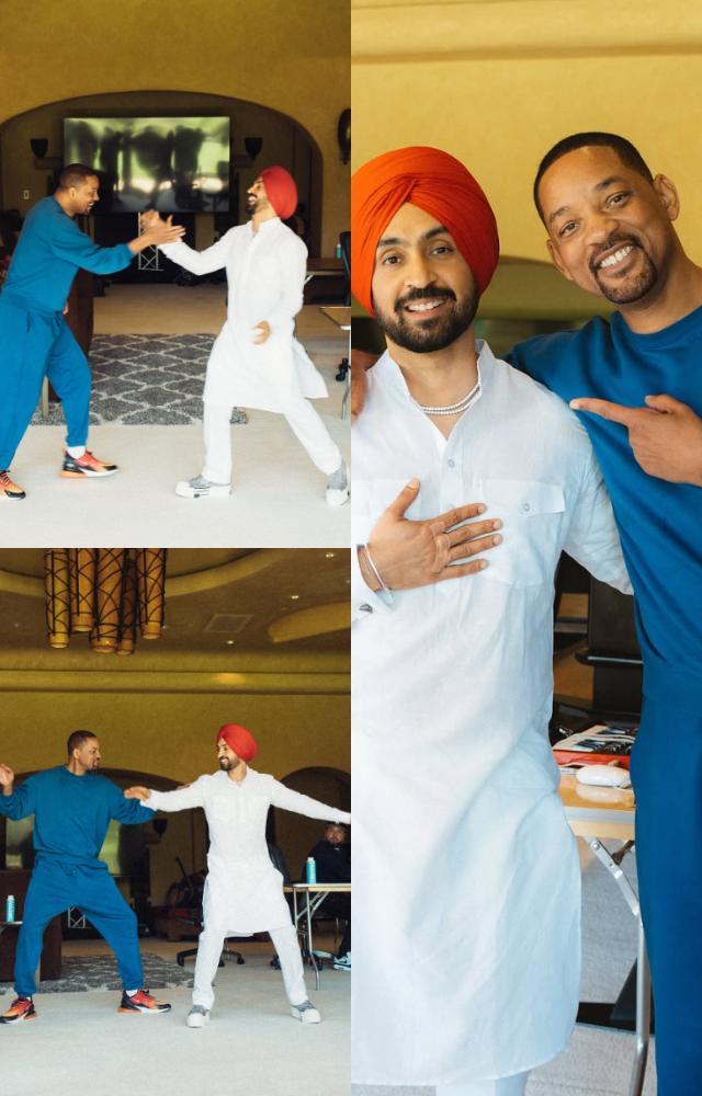 Diljit Dosanjh & Will Smith enjoy bhangra