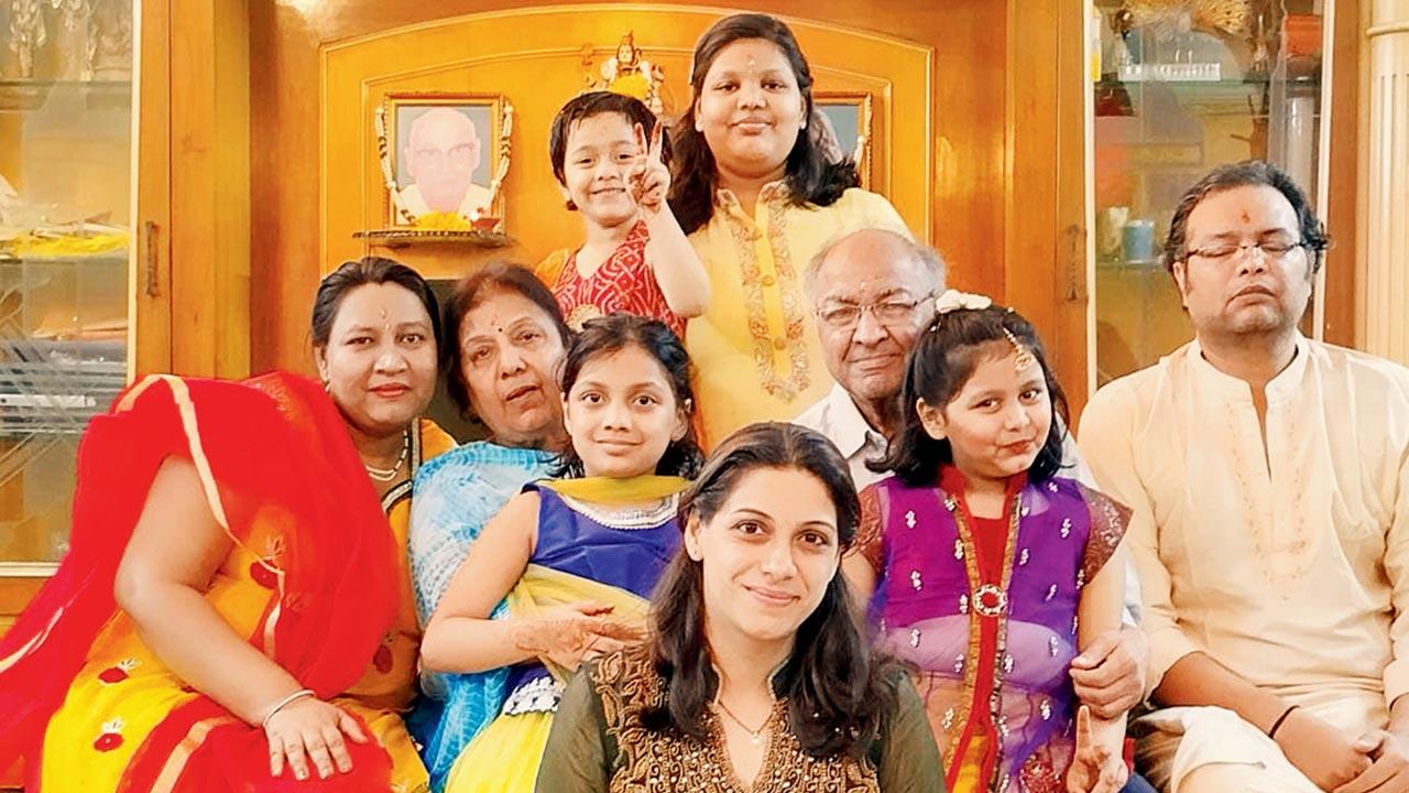 Mayank Agarwal’s (right) family, together and happy
