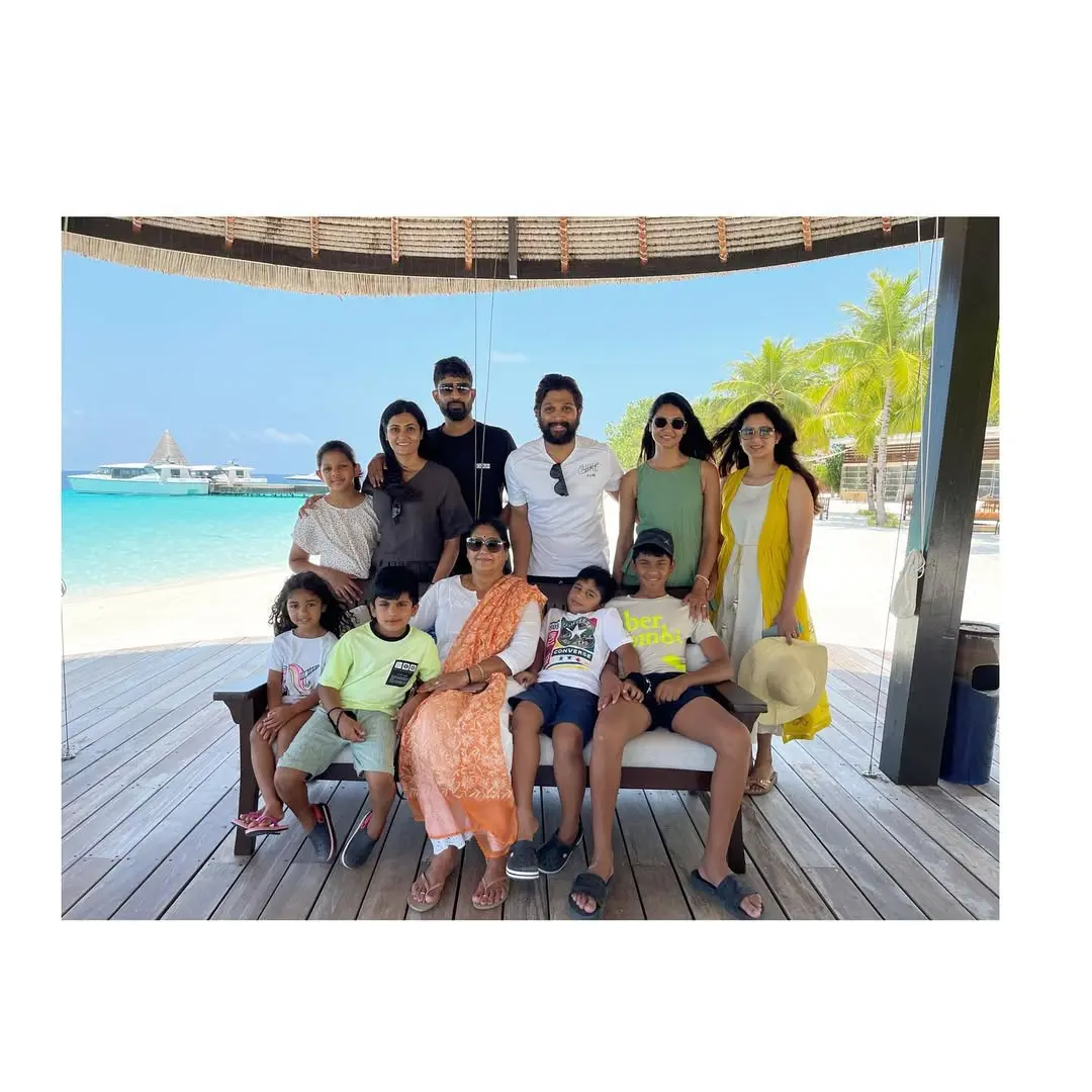 Allu Arjun often takes time out from his busy schedule to go out on vacations with his family
