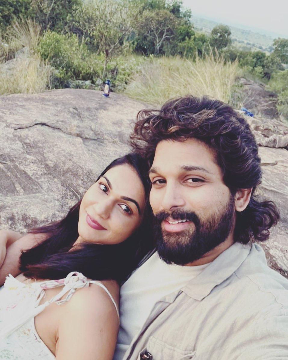 Couple goals! In this snap, Allu Arjun posed for a cute selfie with his wife. This picture has them looking relaxed, enjoying some quality time