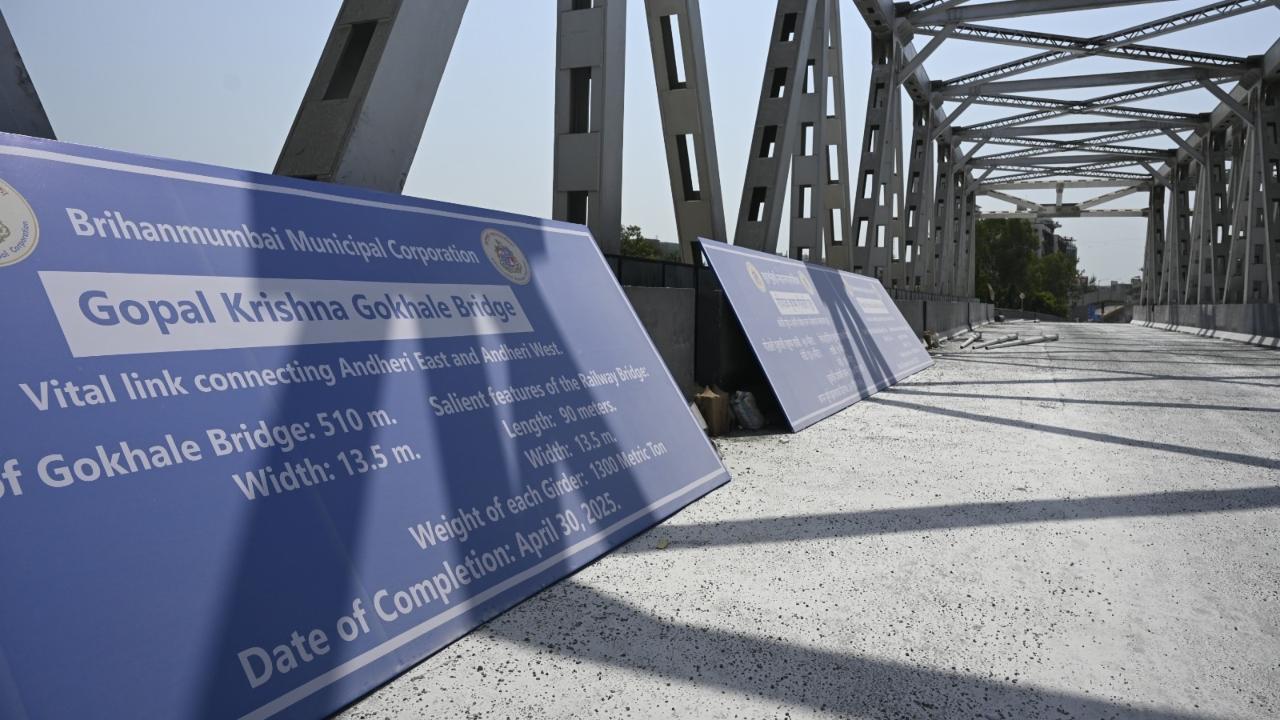 IN PHOTOS: Mumbai’s Gokhale Bridge in Andheri nears completion