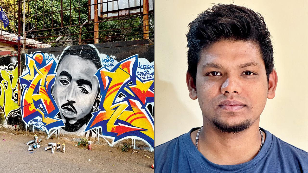 The graffiti on Carter Road. Pic courtesy/Rahul Maurya