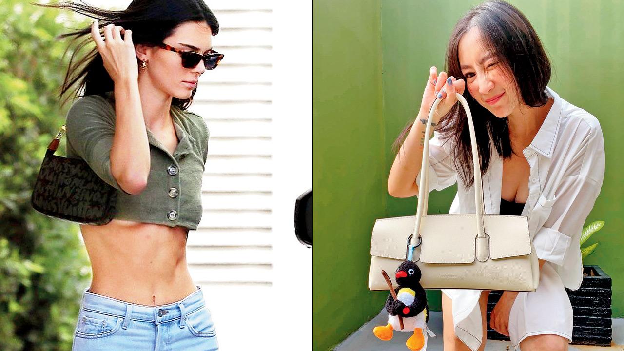 Kendall Jenner’s East-West bag is casual chic. PIC COURTESY/KENDALL JENNER ON INSTAGRAM (right) Personalise your bag with keychains. PIC COURTESY/ELLEN TERRENCE ON INSTAGRAM