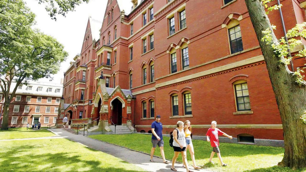 The Harvard University campus in Massachusetts. PIC/AP