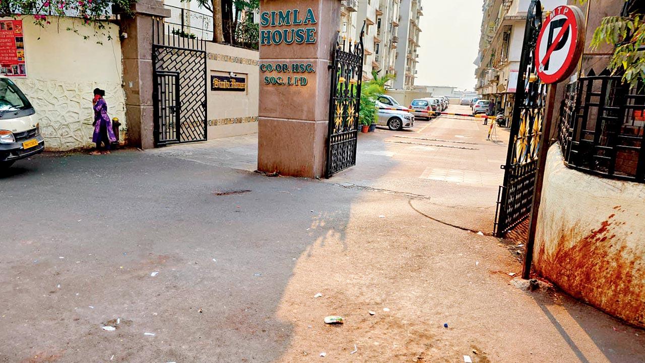 After: The pathway was cleared after the traffic police intervened 