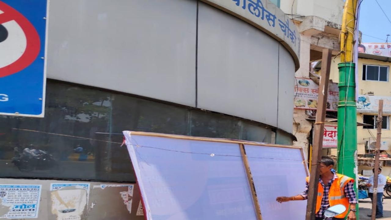 The highest number of hoardings – 82 – were cleared from Diva, followed by 76 in Naupada, and 75 in Mumbra 