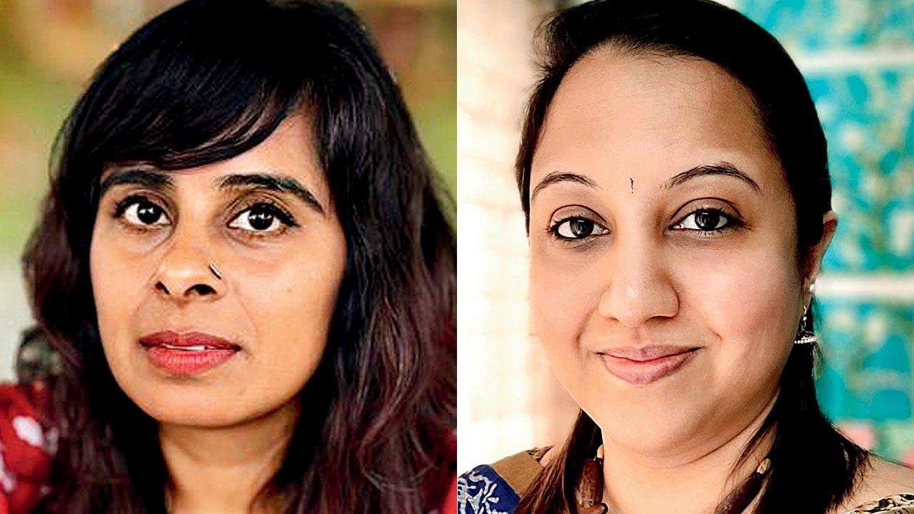 Sowmya Rajaram, Sr Manager, Communications, ISDM; (right) Swetha Prakash