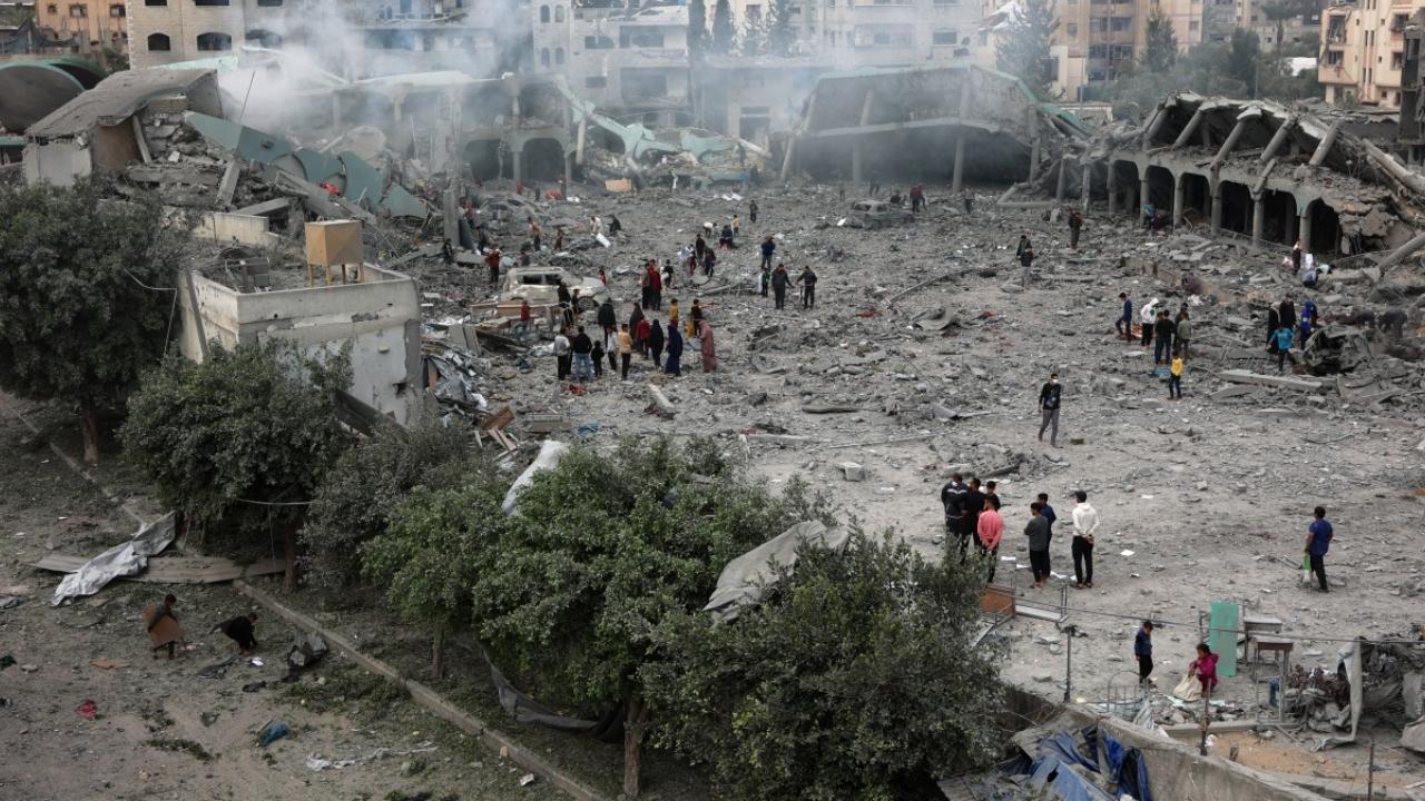 And a strike in Gaza City hit people waiting outside a bakery and killed at least six, including three children, according to the civil defense, which operates under the Hamas-run government
