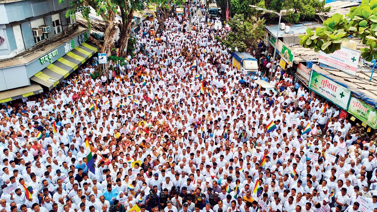 Mumbai: Jain community protests demolition of 35-year-old temple in Vile Parle