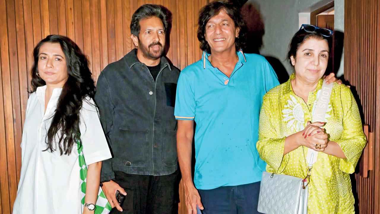Mini Mathur, Kabir Khan, Chunky Panday and Farah Khan