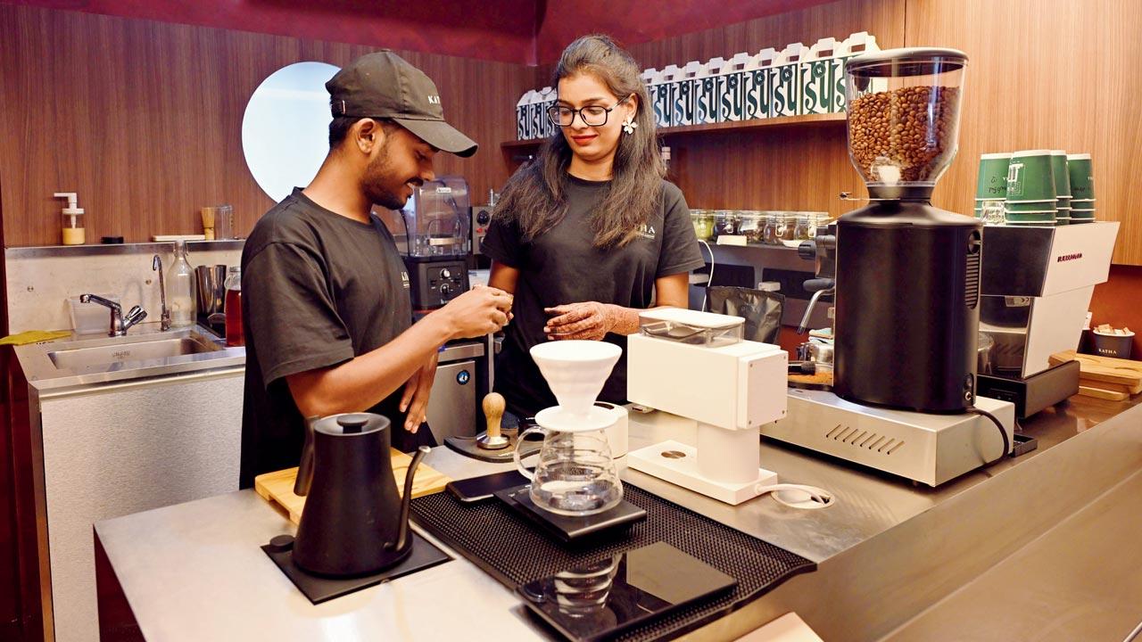 The record store also has a coffee shop on its premises