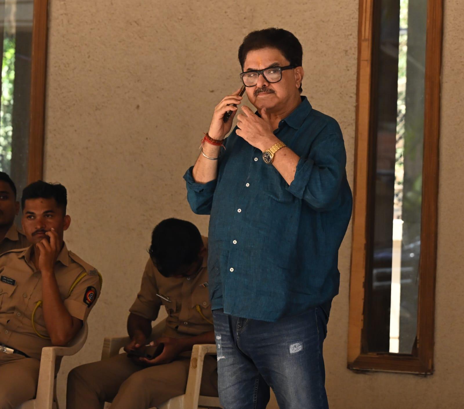Director Ashoke Pandit also got clicked outside the veteran actor's house