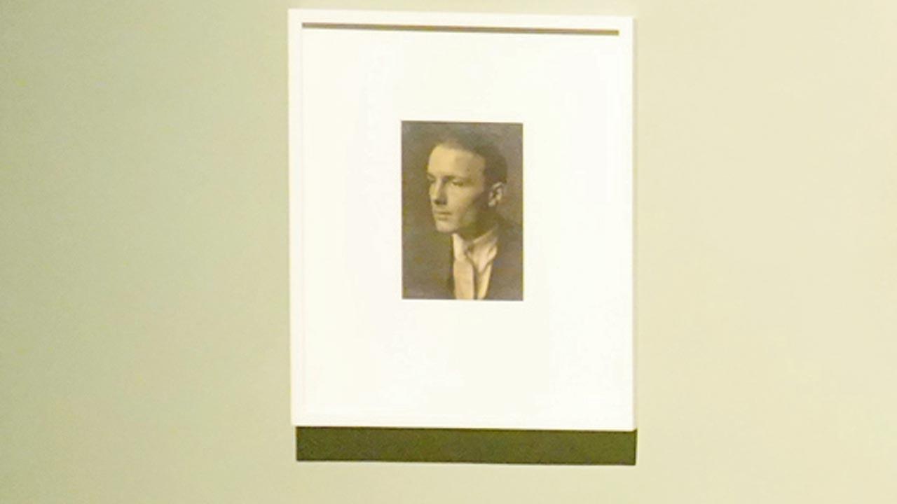 A photograph of Eckart Muthesius in the gallery