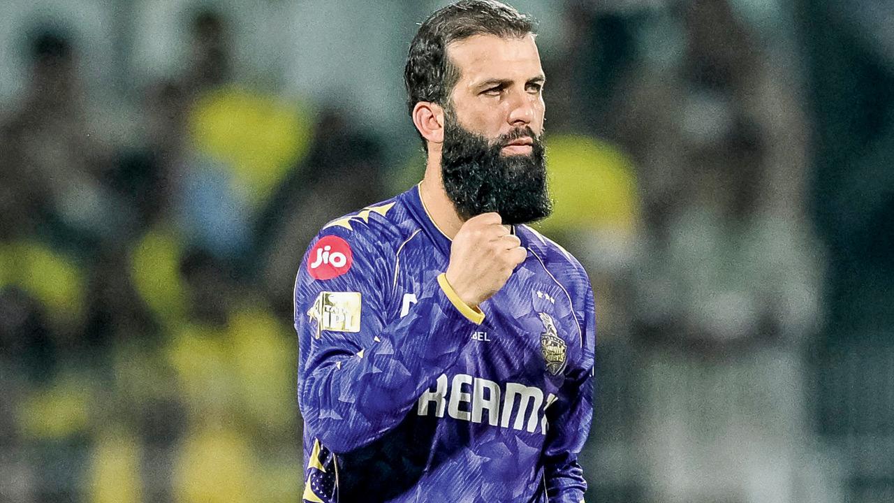 KKR all-rounder Moeen Ali. Pic/AFP