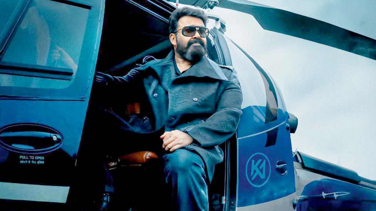 Mohanlal in a still of  L2: Empuraan