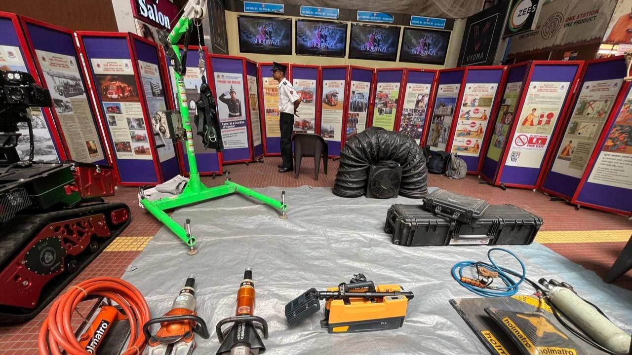 IN PHOTOS: Mumbai Fire Brigade display their fire-fighting equipment